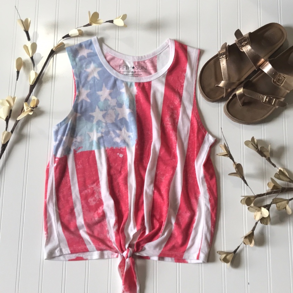 American flag tank